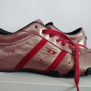 Red and Gold Women's Sneakers